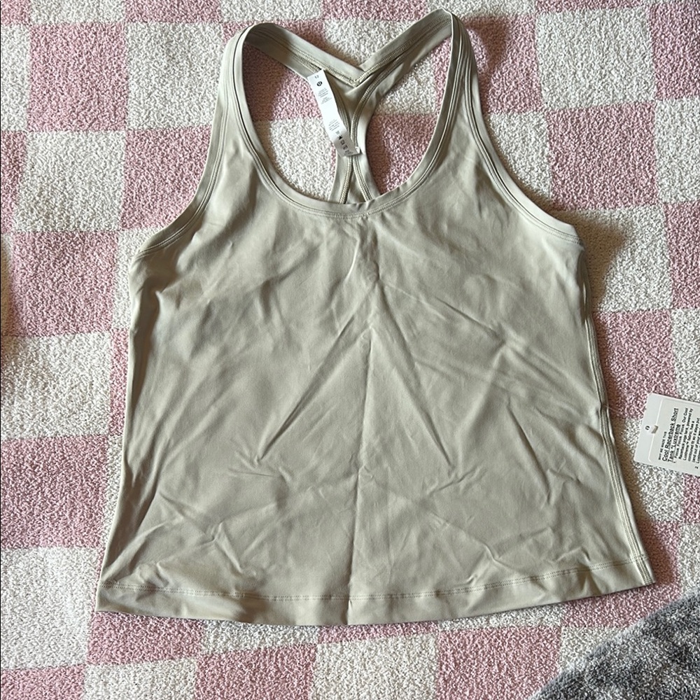 lululemon athletica Beige Tank Top